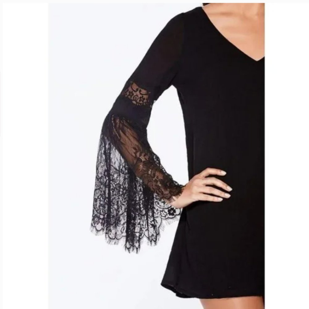 L*Space Swimwear Burning Sun Tunic Black S - Picture 4 of 16